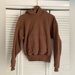 Yeezy Double Layered Hoodie Brown Size S/P/CH